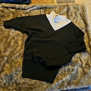 Black and white Gabrielle Union mini dress